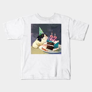 birthday cat Kids T-Shirt